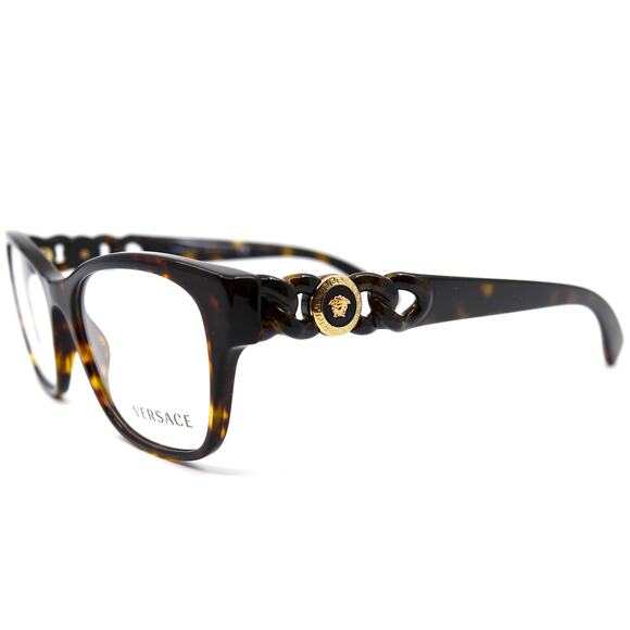 NEW VERSACE VE3306 108 HAVANA AUTHENTIC EYEGLASSES FRAME - Picture 13 of 14